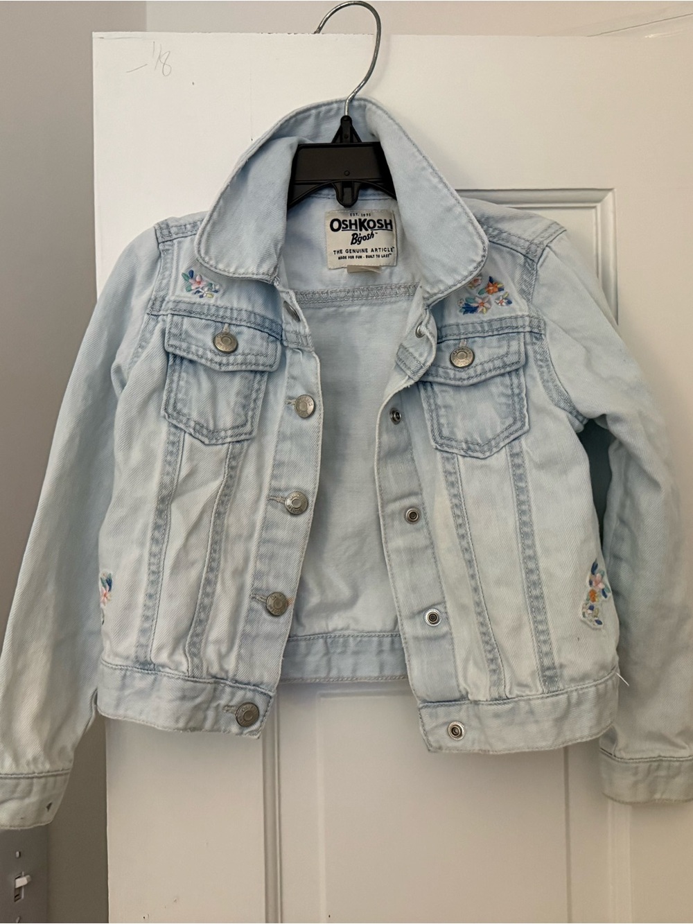 OshKosh B'gosh Light Blue Embroidered Denim Jacket for Kids